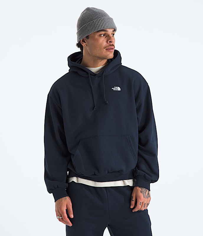 The North Face Men Evolution Simple Dome Oversized Hoodie Summit Navy TNF Mid Grey Heather TNF Black Sumac Woodland Green