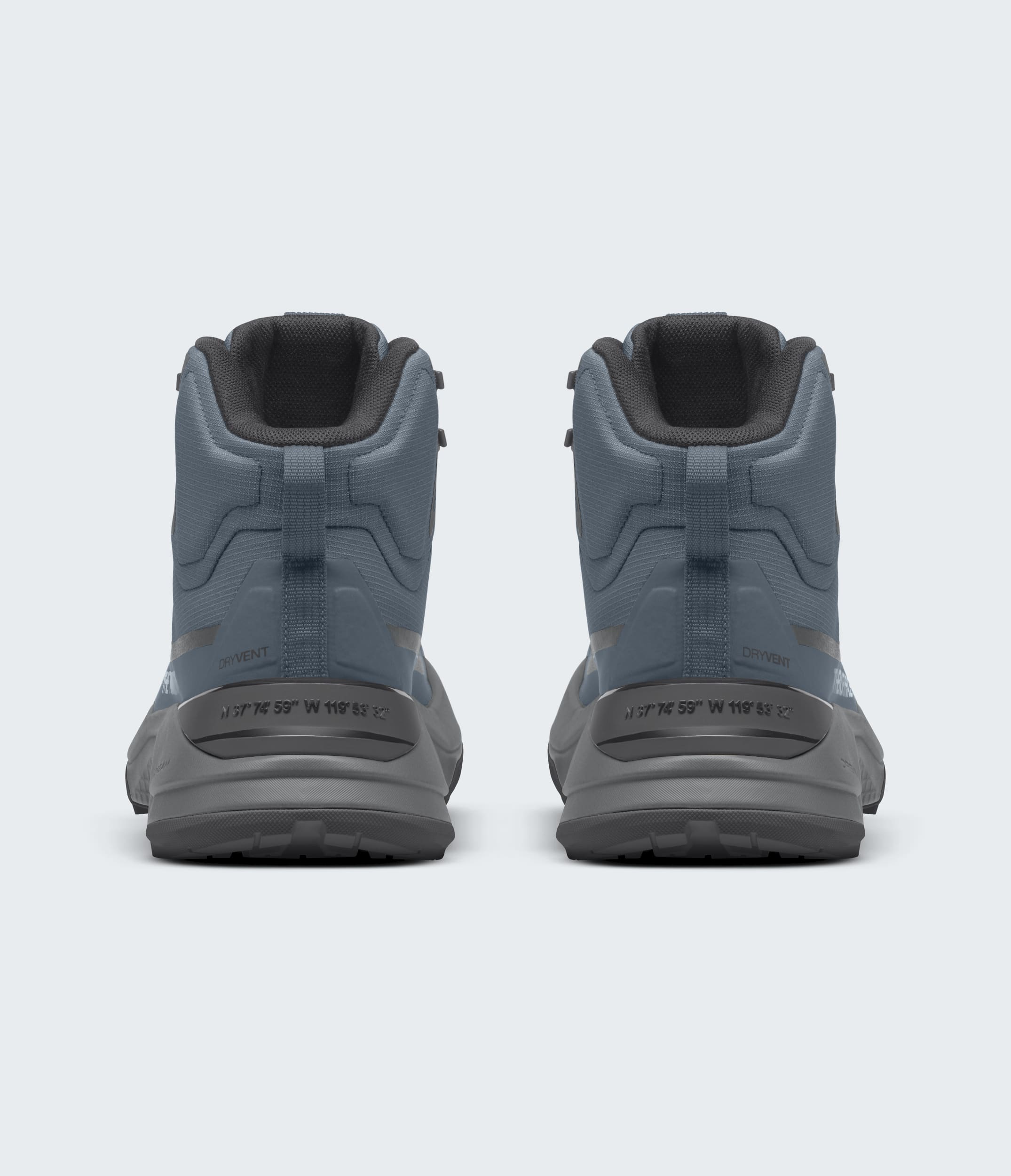 The North Face Mens Fastpack Mid Waterproof Boots Granite Grey Granite Grey