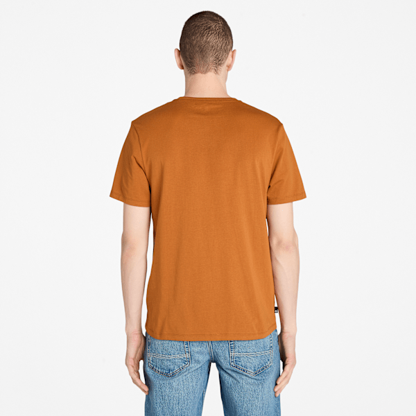 Timberland Front Graphic T-Shirt Leather Brown Men'S