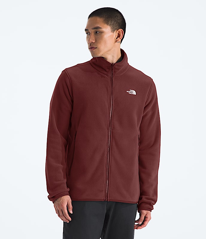 The North Face Men Glacier Fleece Jacket Mushroom Grey Summit Navy Dusk Blue TNF Mid Grey Heather Sumac TNF Black