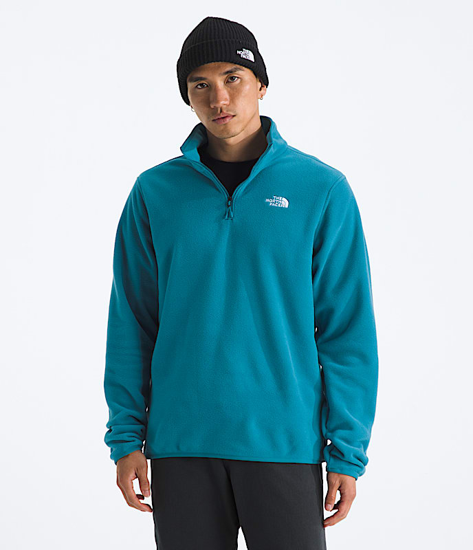 The North Face Men Glacier Fleece Zip Jacket Mushroom Grey Bark Mist TNF Mid Grey Heather TNF Black Dusk Blue