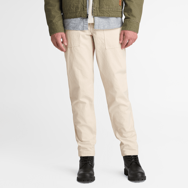 Timberland Goffstown Washed Canvas Fatigue Pant Undyed Men'S