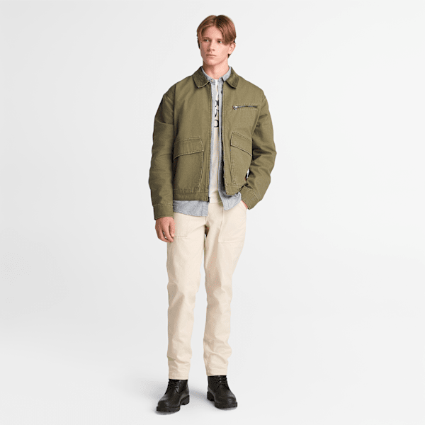 Timberland Goffstown Washed Canvas Fatigue Pant Undyed Men'S