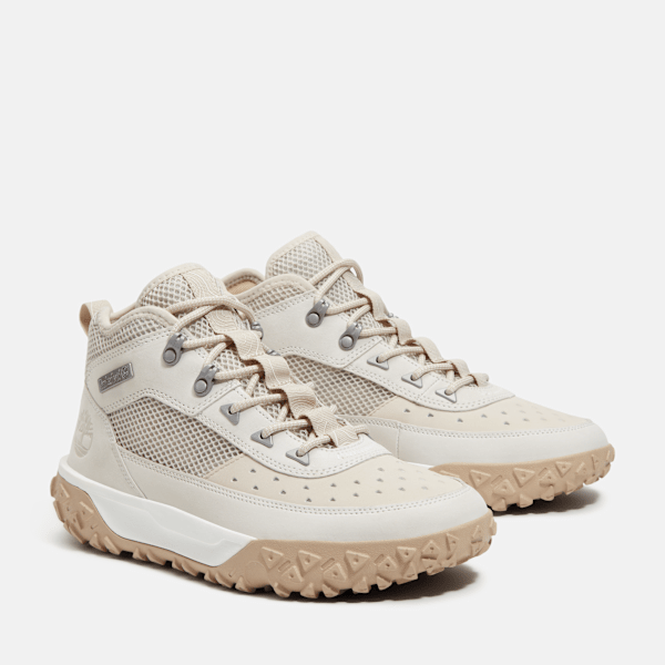 Timberland Greenstride Motion 6 Mid Lace-Up Hiking Boot Light Grey/White Men'S