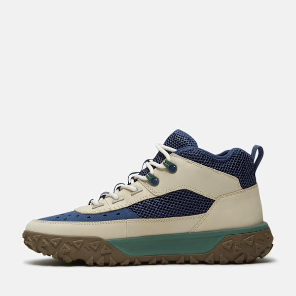 Timberland Greenstride Motion 6 Mid Perforated Sneaker Navy Nubuck/Light Beige Men'S