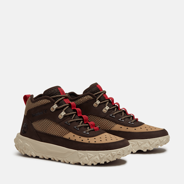 Timberland Greenstride Motion 6 Mid Sneaker Dark Brown Nubuck Men'S