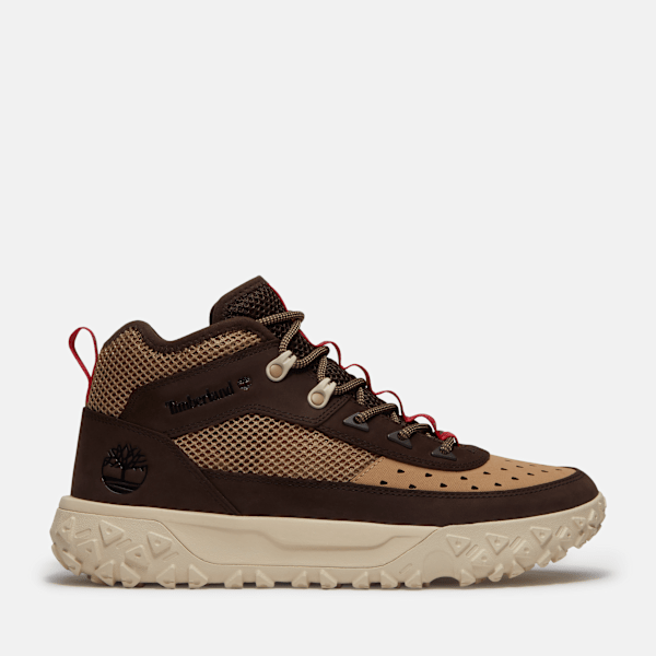 Timberland Greenstride Motion 6 Mid Sneaker Dark Brown Nubuck Men'S