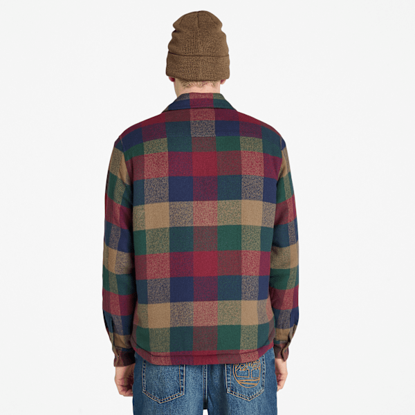 Timberland High-Pile Lined Overshirt Dark Forest Green Men'S