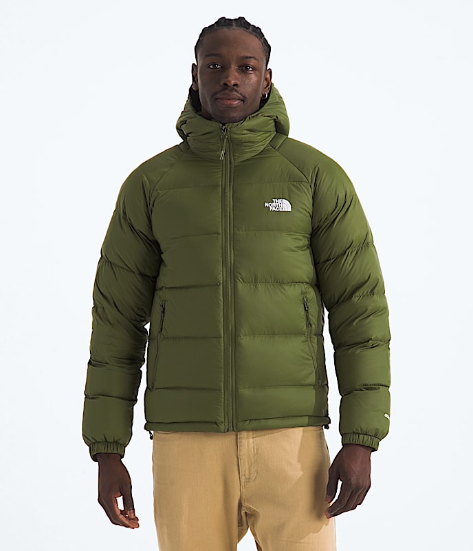 The North Face Men Hydrenalite Down Hoodie Sumac Smoked Pearl Mushroom Grey TNF Black Woodland Green