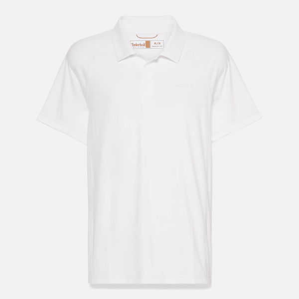 Timberland Instant Coolness Short-Sleeve Polo Shirt White Men'S
