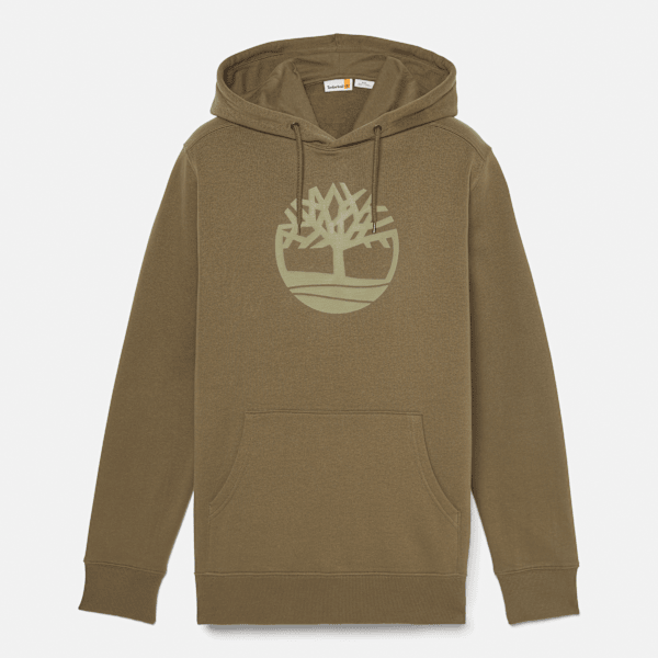 Timberland Kennebec River Tree Logo Hoodie Leaf Green Men'S