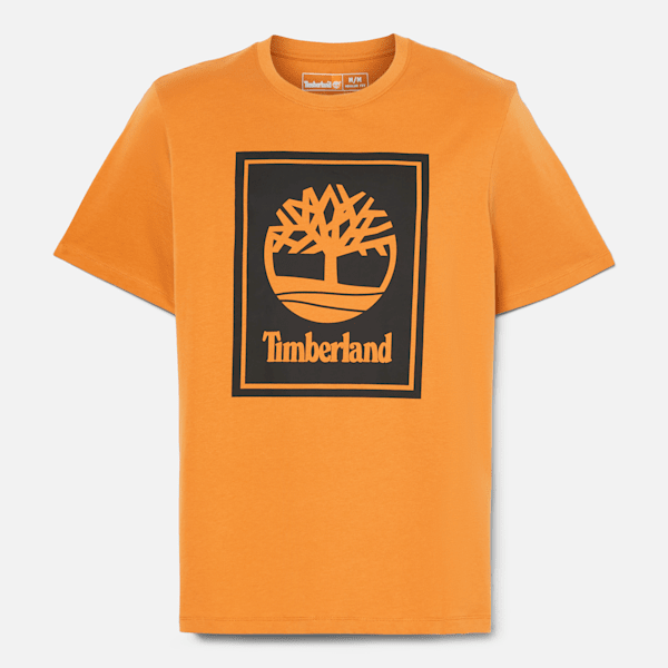 Timberland Kennebec River Tree Logo T-Shirt Wheat Men'S