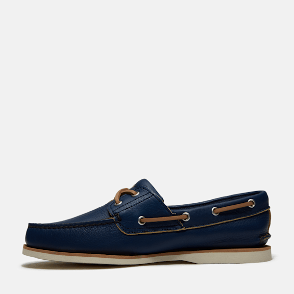 Timberland Lake House Classic 2-Eye Boat Shoe Dark Blue Full-Grain Men'S