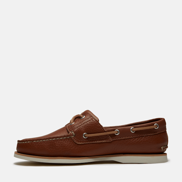 Timberland Lake House Classic 2-Eye Boat Shoe Rust Full-Grain Men'S
