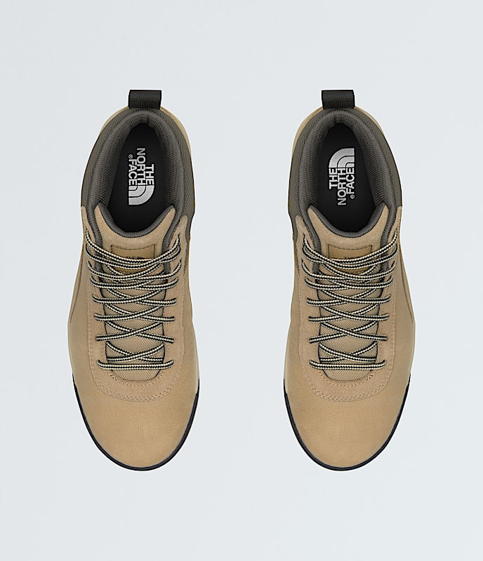 The North Face Mens Larimer Mid Waterproof Boots Khaki Stone