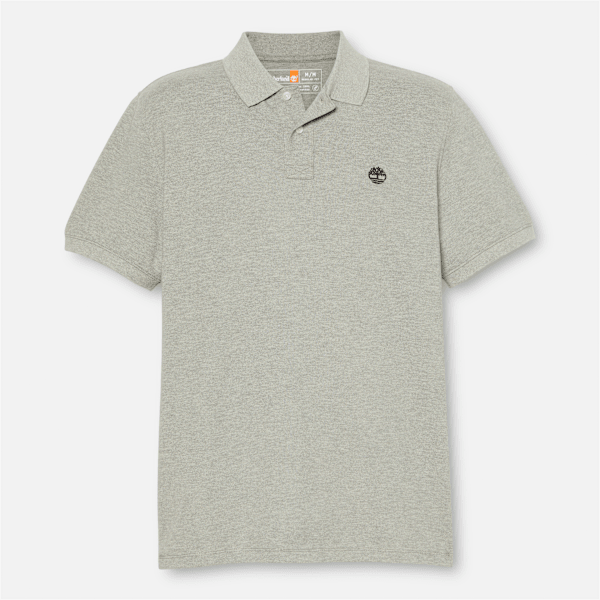 Timberland Millers River Short-Sleeve Pique Polo Shirt Medium Grey Heather Men'S