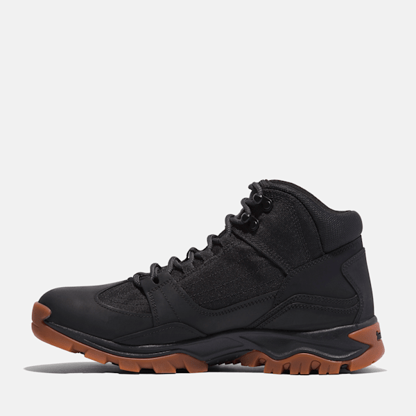 Timberland Mt Maddsen Mid Hiking Boot Black Full-Grain Men'S