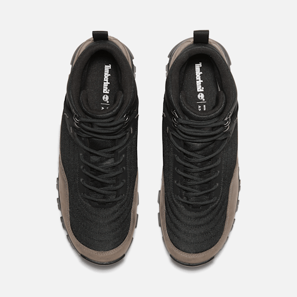 Timberland Mens Mt Maddsen Mid Waterproof Hiking Boot Black Mesh/Medium Grey