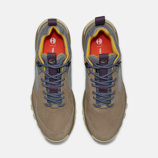 Timberland Mt Maddsen Peak Low Waterproof Hiking Boot Medium Beige Mesh/Grey Men'S