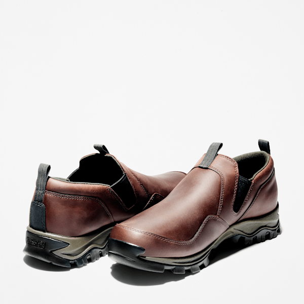 Timberland Mt Maddsen Slip-On Hiking Shoe Dark Brown Full-Grain Men'S