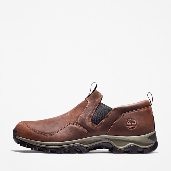 Timberland Mt Maddsen Slip-On Hiking Shoe Dark Brown Full-Grain Men'S