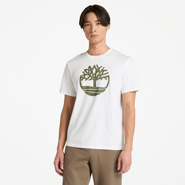 Timberland Northwood Floral T-Shirt White Men'S