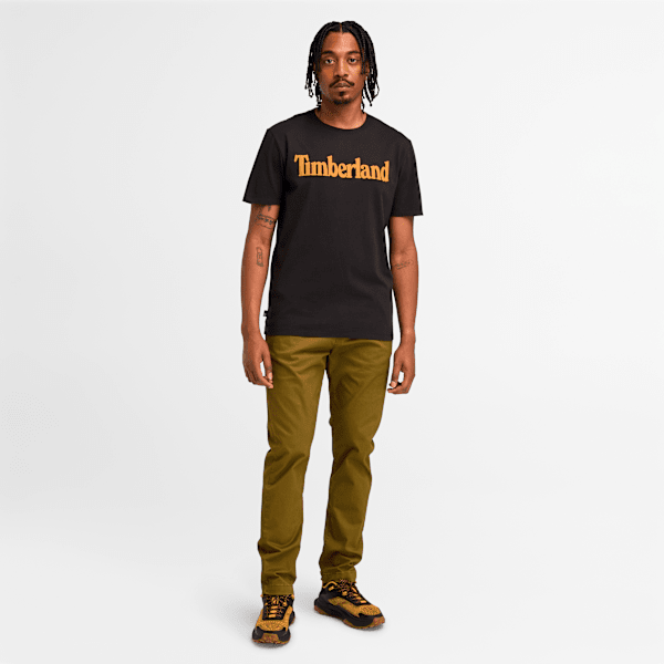Timberland Northwood Logo Short-Sleeve T-Shirt Black Men'S