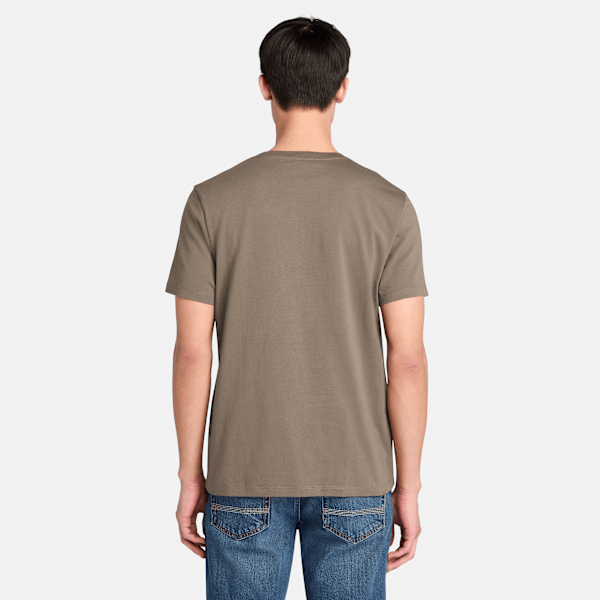 Timberland Northwood Logo Short-Sleeve T-Shirt Medium Brown Men'S