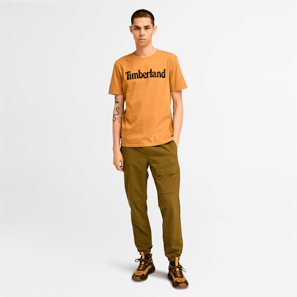 Timberland Northwood Logo Short-Sleeve T-Shirt Wheat Men'S