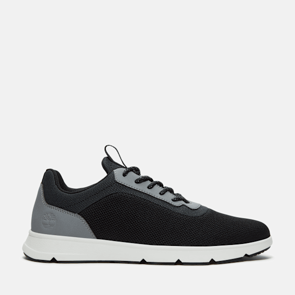 Timberland Parker Street Low Lace-Up Sneaker Black Knit Men'S