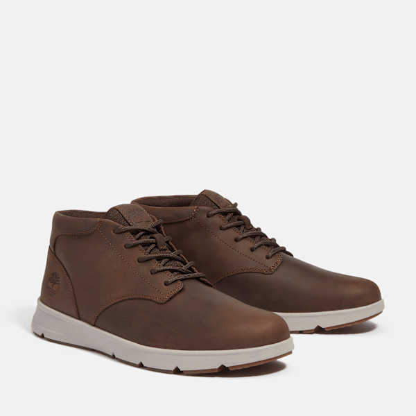 Timberland Parker Street Low Sneaker Dark Brown Full-Grain Men'S