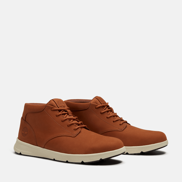 Timberland Parker Street Low Sneaker Rust Nubuck Men'S