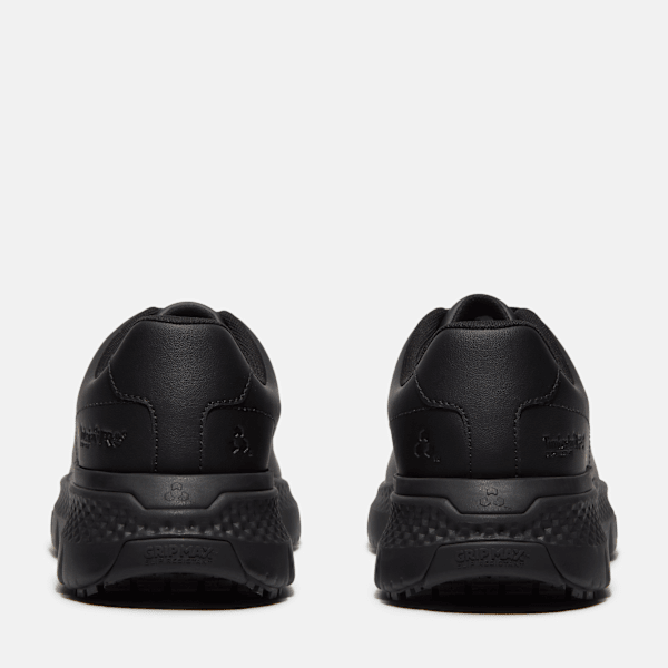 Timberland Power Shift Slip-Resistant Hospitality Work Sneaker Black Leather Men'S