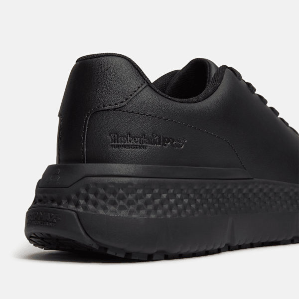 Timberland Power Shift Slip-Resistant Hospitality Work Sneaker Black Leather Men'S