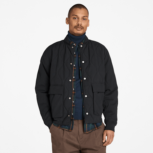 Timberland Quilted Jacket Black Men'S