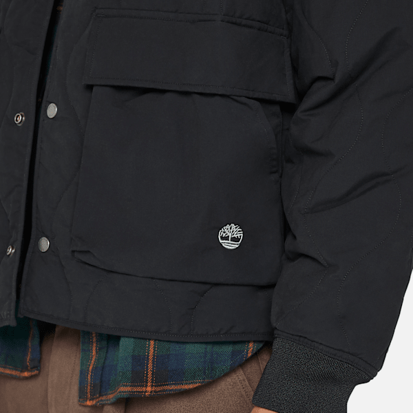 Timberland Quilted Jacket Black Men'S