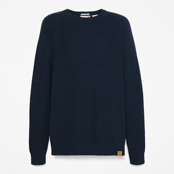 Timberland Raglan Sleeve Ribbed Sweater Dark Sapphire Men'S