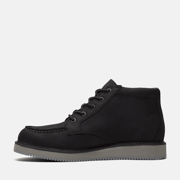 Timberland Redwood Edge Moc Toe Chukka Boot Black Nubuck Men'S