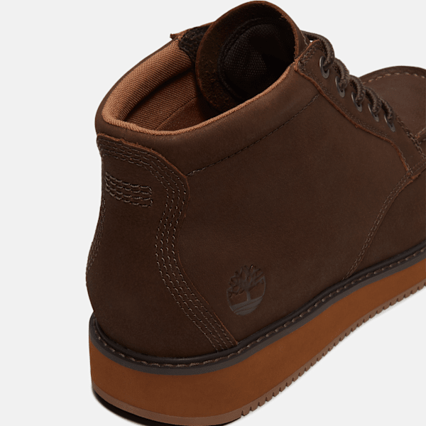 Timberland Redwood Edge Moc Toe Chukka Boot Dark Brown Nubuck Men'S