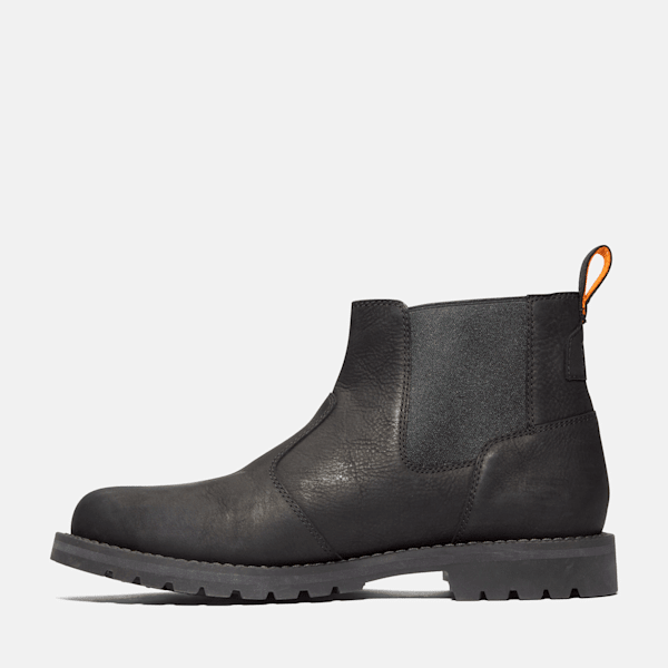 Timberland Redwood Falls Chelsea Boot Black Brushed Full-Grain Men'S