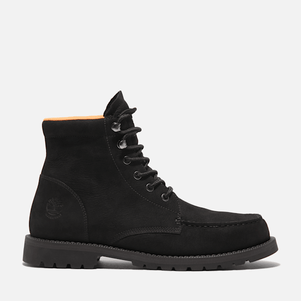 Timberland Redwood Falls Waterproof Moc-Toe Boot Black Nubuck Men'S