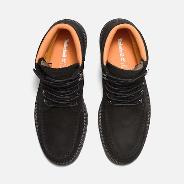 Timberland Redwood Falls Waterproof Moc-Toe Boot Black Nubuck Men'S