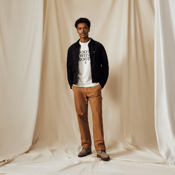 Timberland Rindge Washed Canvas Carpenter Pant Dark Wheat Boot Men'S