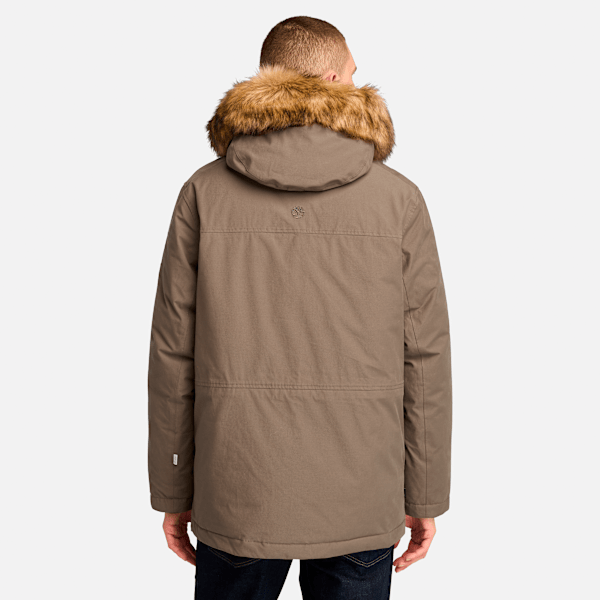 Timberland Scar Ridge Parka With Dryvent Technology Chocolate Chip Men'S