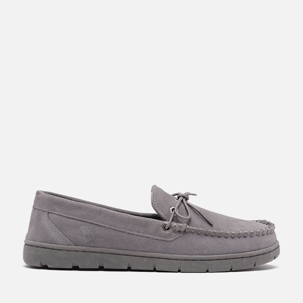 Timberland Stony Ledge Flannel-Lined Moc Slipper Dark Grey Men'S