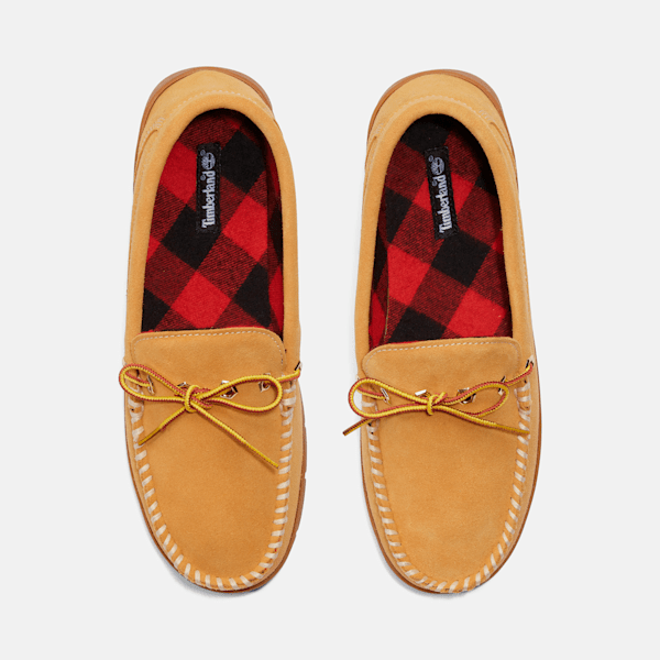 Timberland Stony Ledge Flannel-Lined Moc Slipper Wheat Men'S