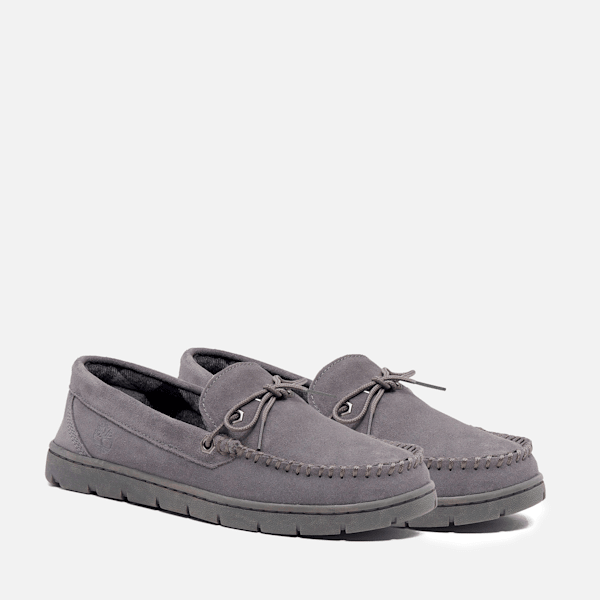 Timberland Stony Ledge Flannel-Lined Moc Slipper Dark Grey Men'S