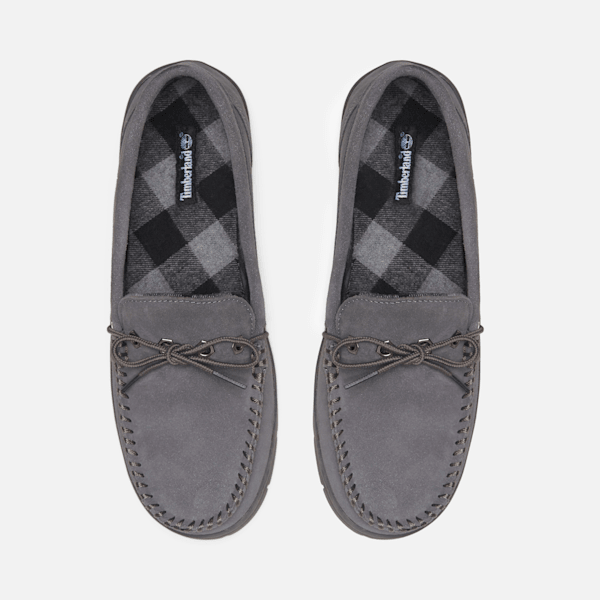 Timberland Stony Ledge Flannel-Lined Moc Slipper Dark Grey Men'S