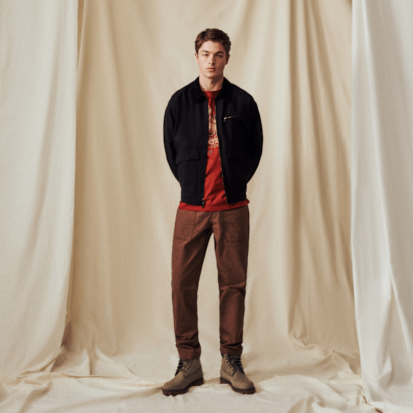 Timberland Strafford Washed Canvas Jacket Black Men'S