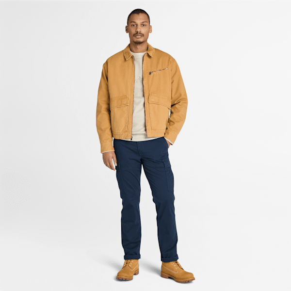 Timberland Strafford Washed Canvas Jacket Wheat Men'S
